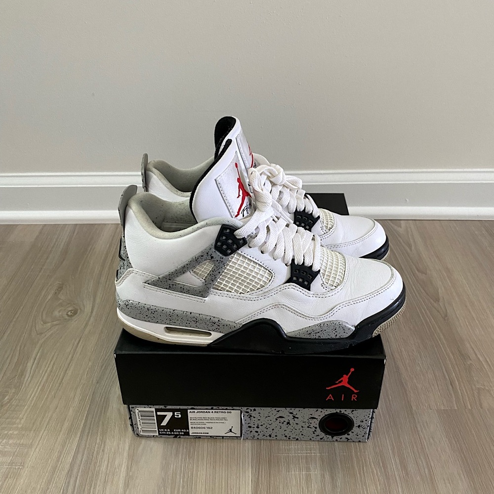 Jordan 4 Retro White Cement